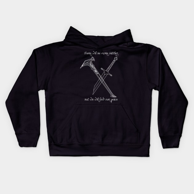 Shadow of Mordor: Battle and Peace Kids Hoodie by The Great Stories